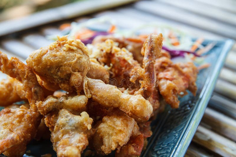 Crab fried royalty free stock photo
