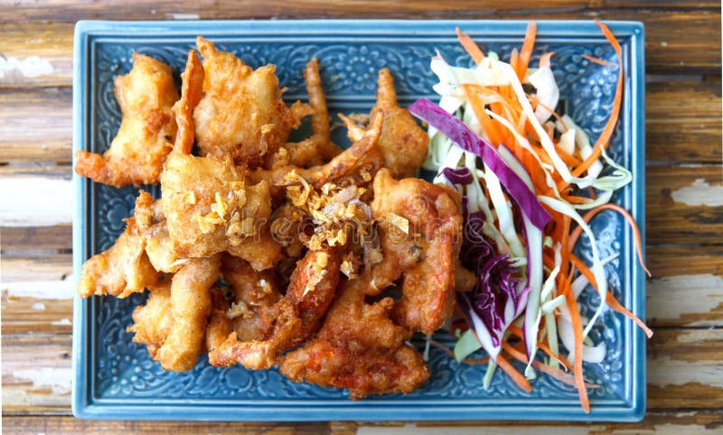 Crab fried stock image