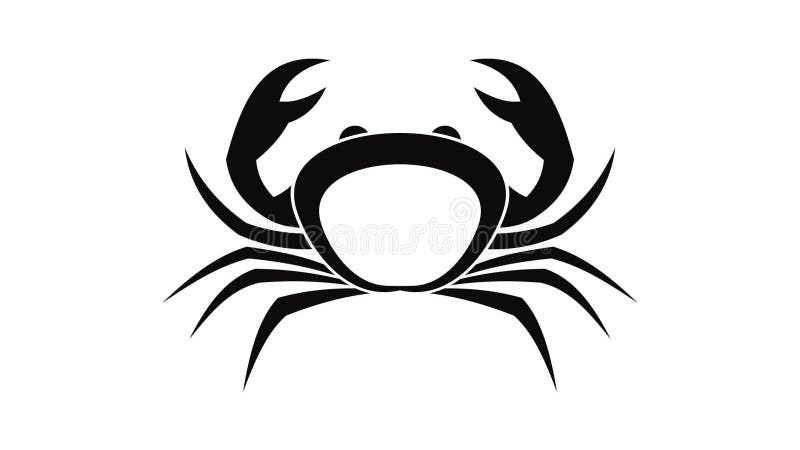 Crab icon animation stock illustration