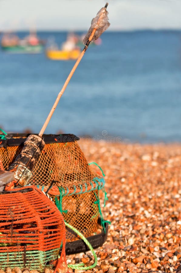 Crab / lobster pots royalty free stock photography