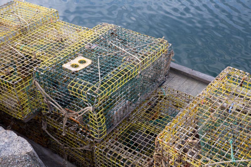 Crab and Lobster Traps royalty free stock photo