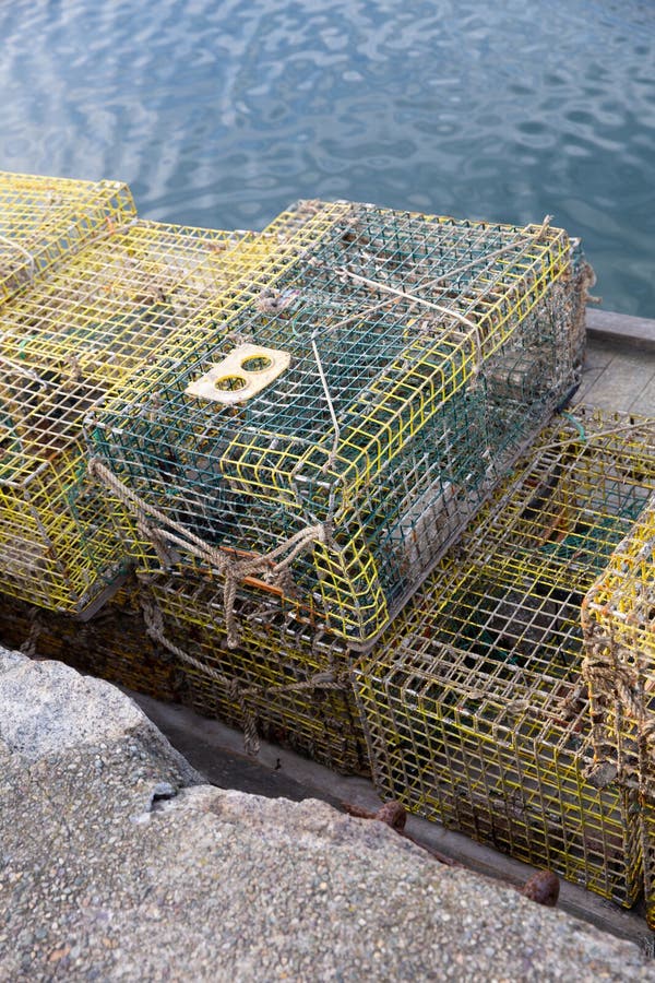 Crab and Lobster Traps royalty free stock images