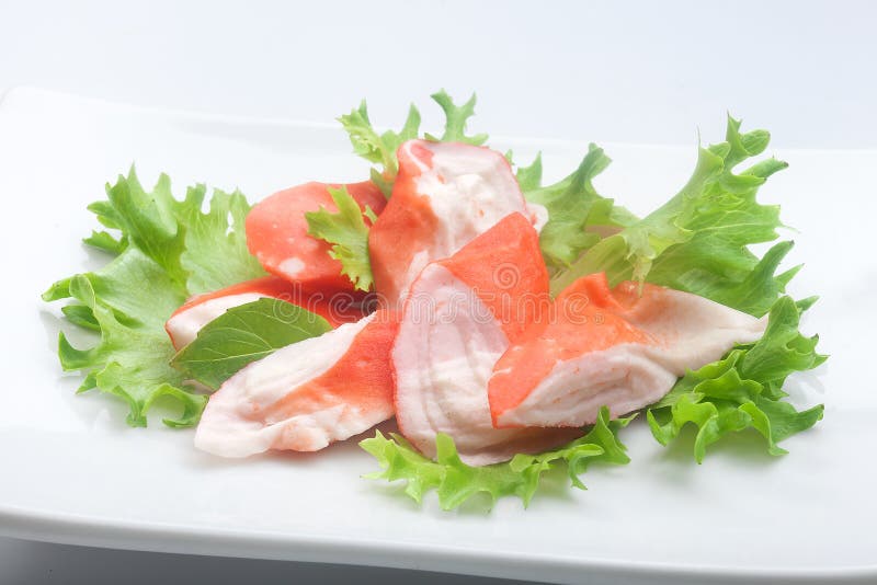 Crab meat (Imitation of surimi)