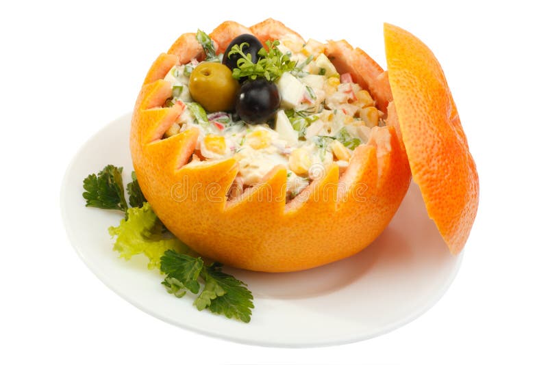 Crab meat salad