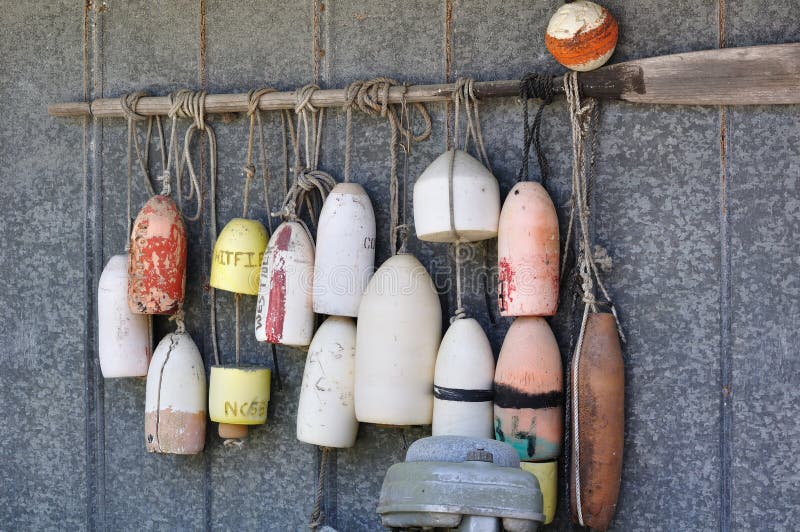 Crab Pot Floats stock photo. Image of building, still 19863994