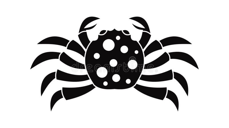 Crab sea animal icon animation vector illustration