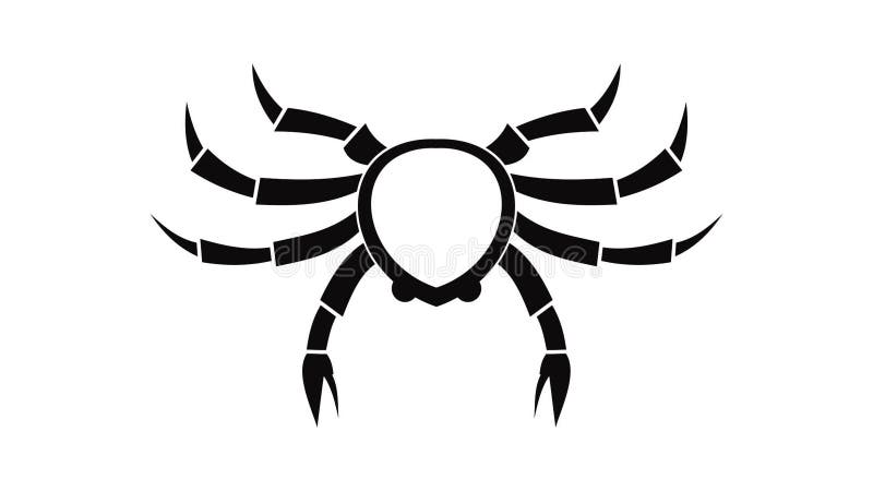 Crab sea animal icon animation royalty free illustration