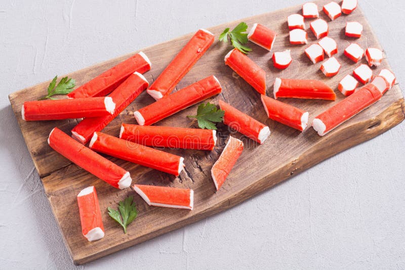 Crab Sticks from Fish Protein Stock Photo Image of delicious, east