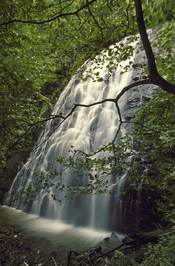 Crabtree Falls stock image. Image of lands, carolina 152289751