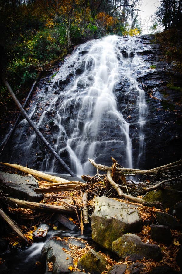 Crabtree Falls in North Carolina Stock Photo Image of national, blue