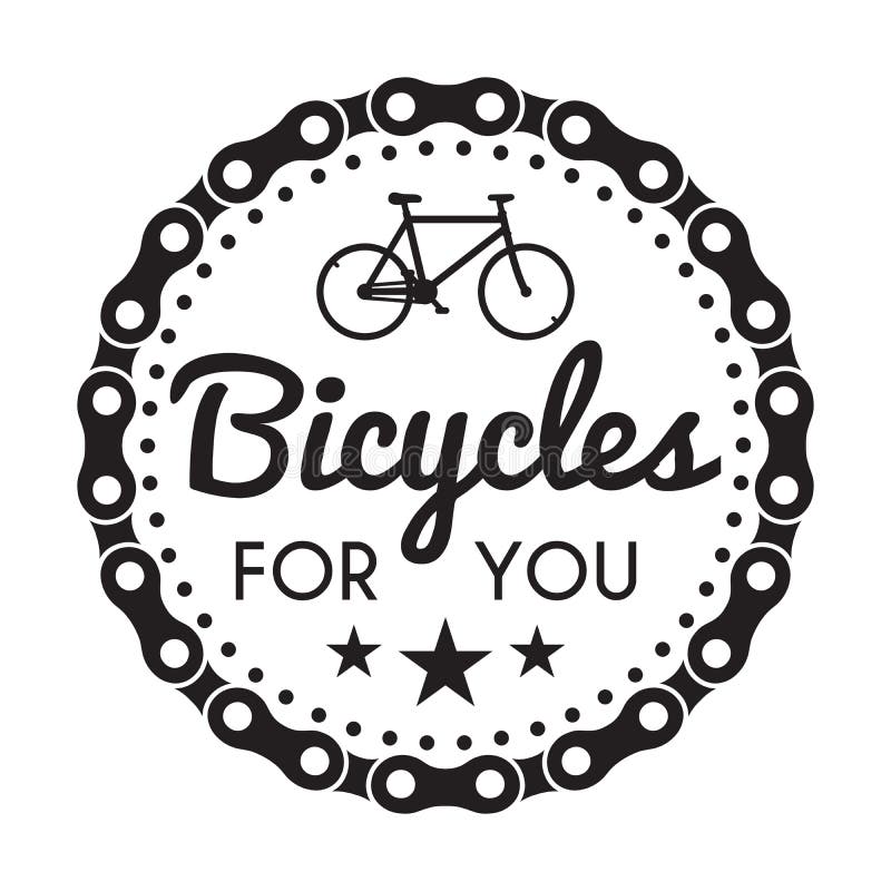 Crachá/etiqueta das bicicletas Bicicleta para você loja feita sob encomenda ilustração royalty free Crachá/etiqueta das bicicletas Bicicleta para você loja feita sob encomenda ilustração royalty free
