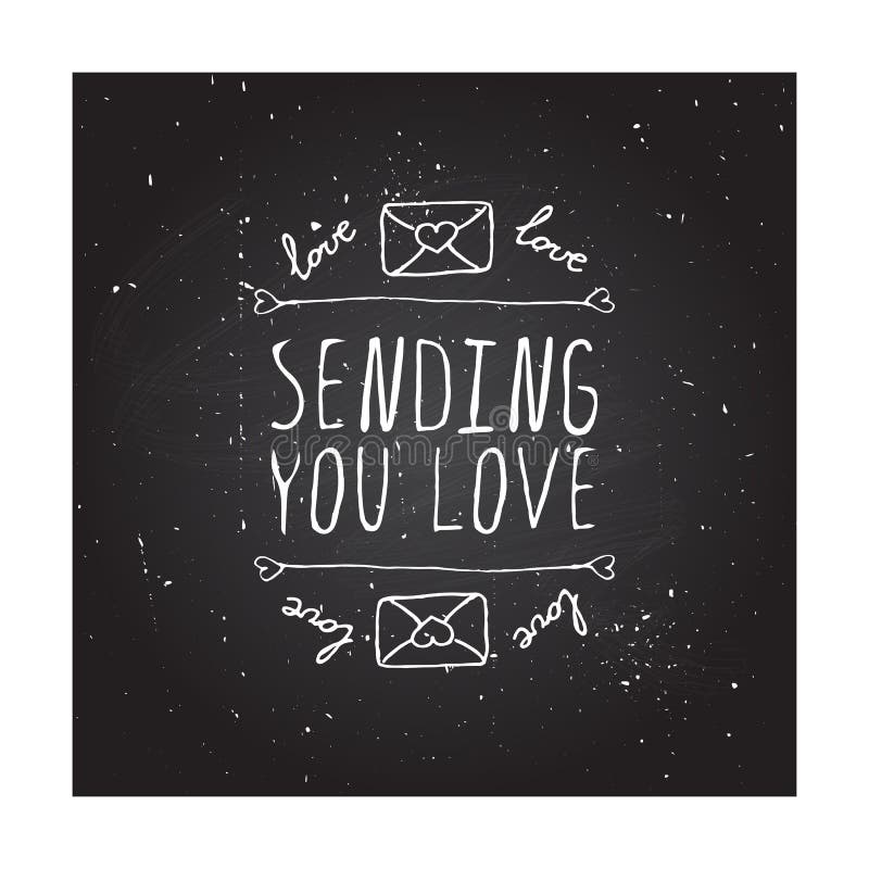 Crachá handdrawn do vetor para o dia de Valentim de Saint ilustração royalty free