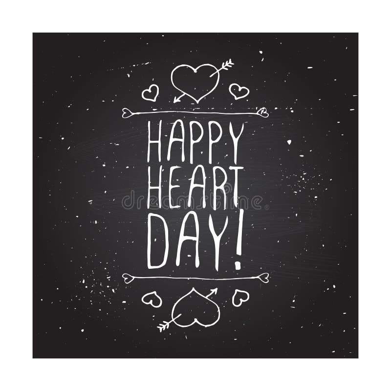 Crachá handdrawn do vetor para o dia de Valentim de Saint ilustração royalty free