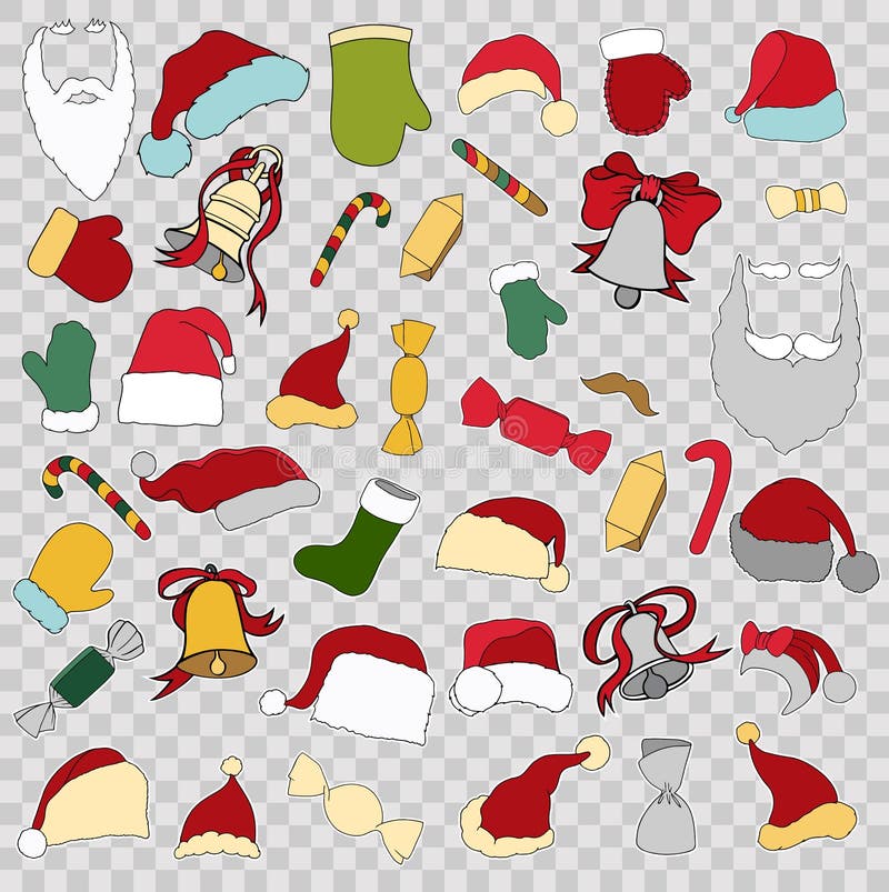 Crachás coloridos do remendo do Feliz Natal diferente ilustração do vetor Crachás coloridos do remendo do Feliz Natal diferente ilustração do vetor