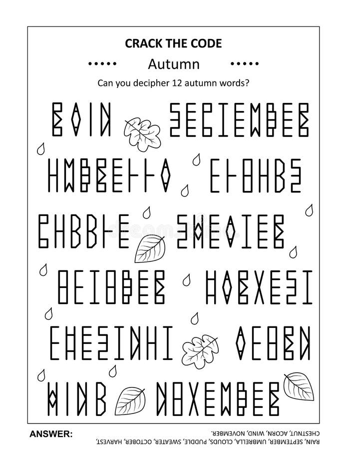 https://thumbs.dreamstime.com/b/crack-code-word-game-codebreaker-word-puzzle-various-autumn-related-words-mirrored-letters-cipher-answer-included-225978760.jpg