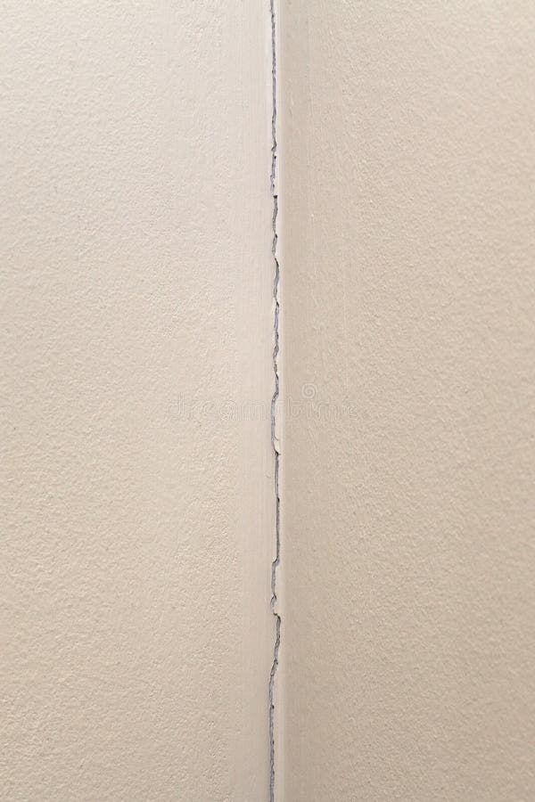 Crack in the Corner of the Room Stock Image Image of indoors