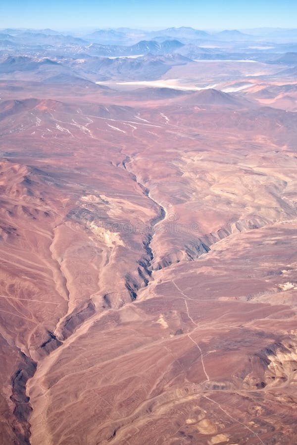 Crack in desert after earthquake, Chile