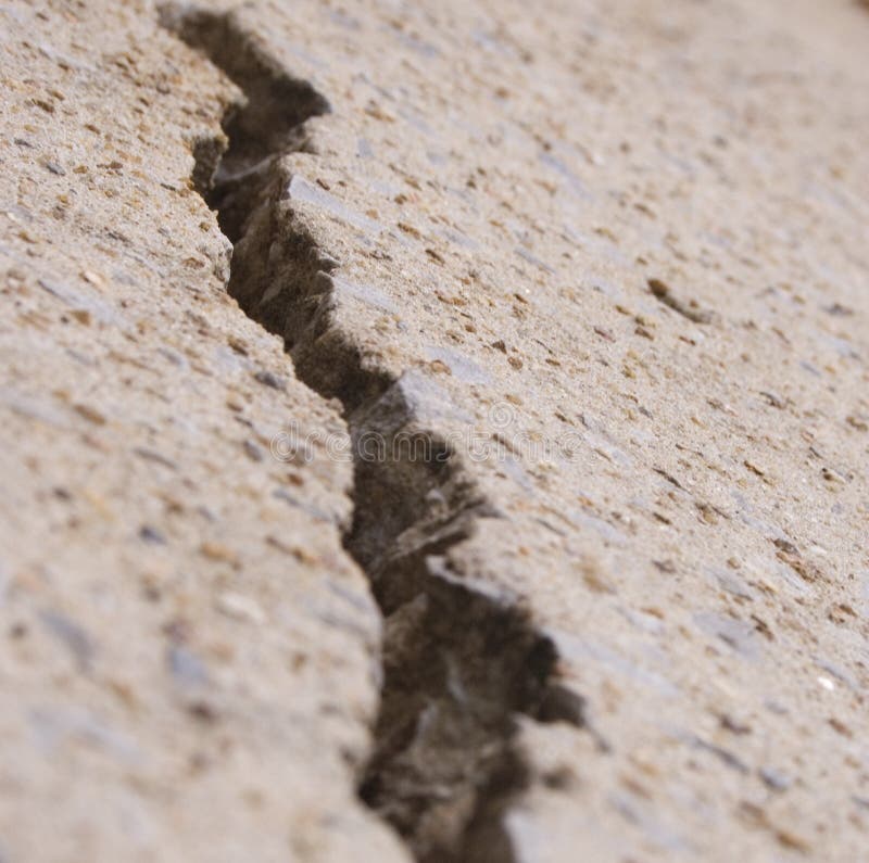 Crack in concrete, part of a series. Crack in concrete, part of a series