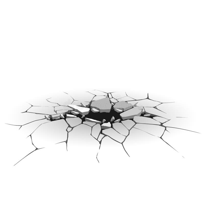 Crack stock illustration