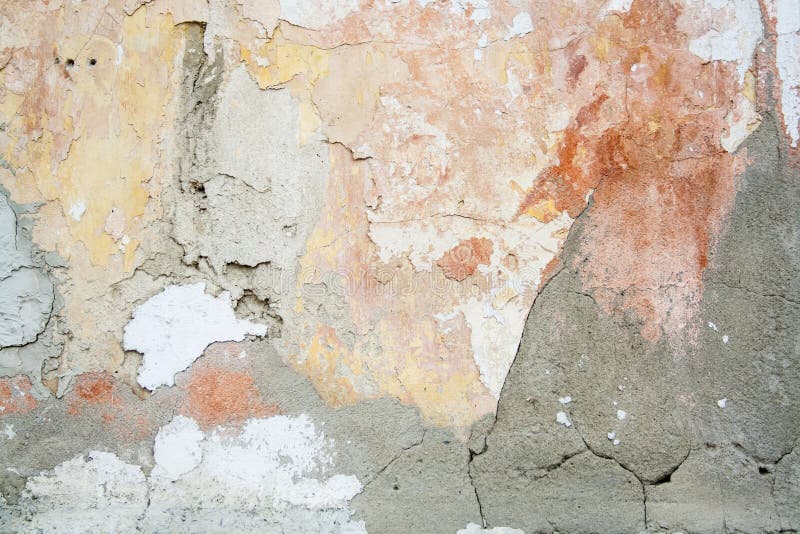 Crack wall brick plaster texture. Old abstract broken architecture background. Scratched stucco. For banner and wallpaper. stock photo Crack wall brick plaster texture. Old abstract broken architecture background. Scratched stucco. For banner and wallpaper. stock photo