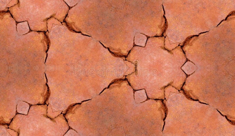 Cracked Brickwork Tile Pattern Background Texture