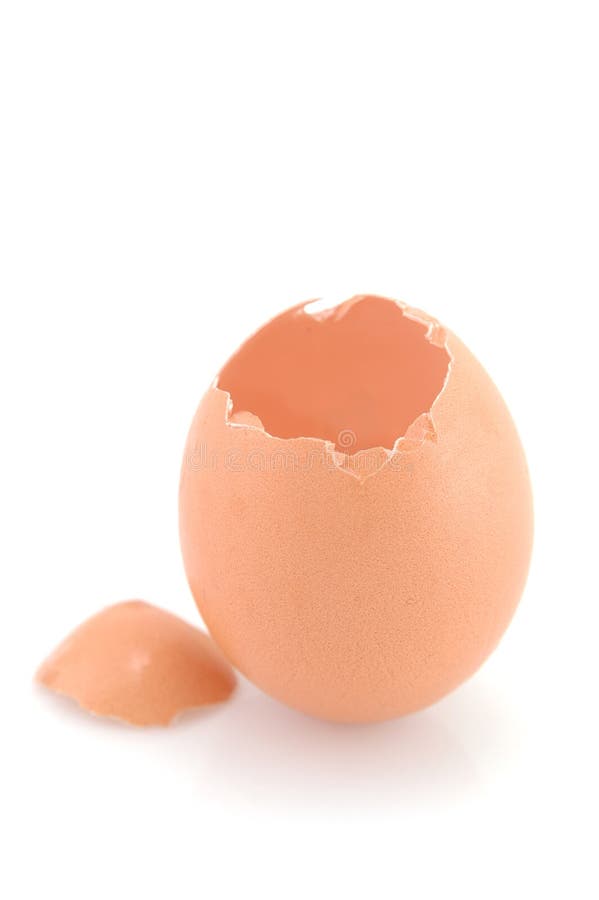 Cracked chicken egg royalty free stock photography Cracked chicken egg royalty free stock photography