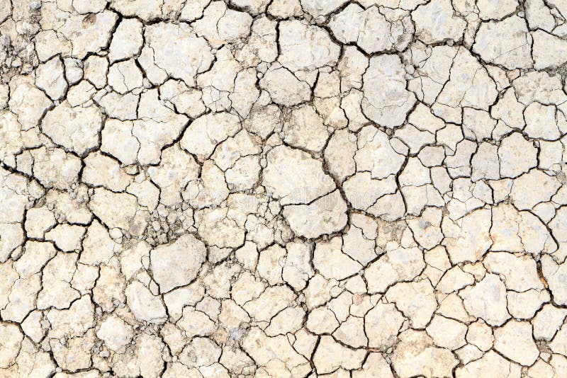Cracked clay ground in the dry season stock images