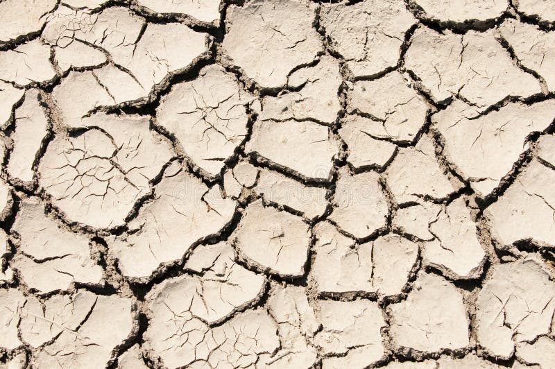 Cracked clay soil image