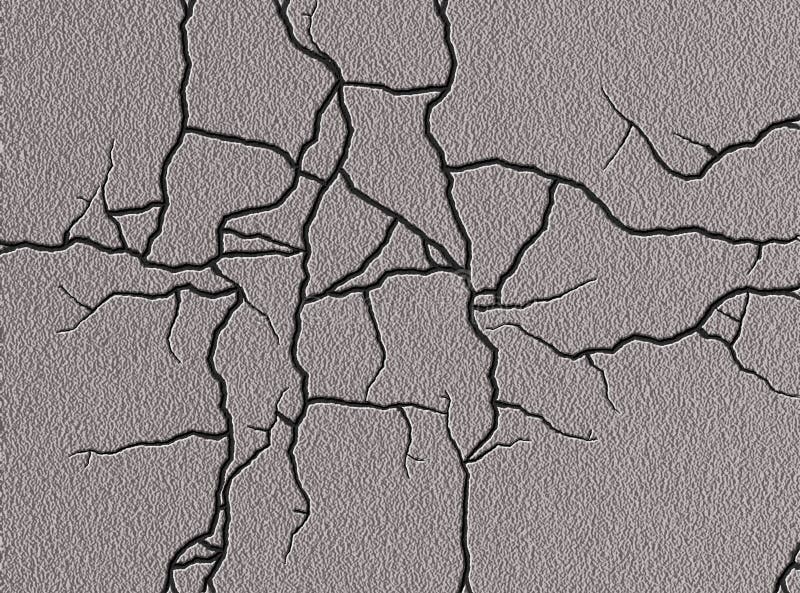 Cracked concrete surface stock image