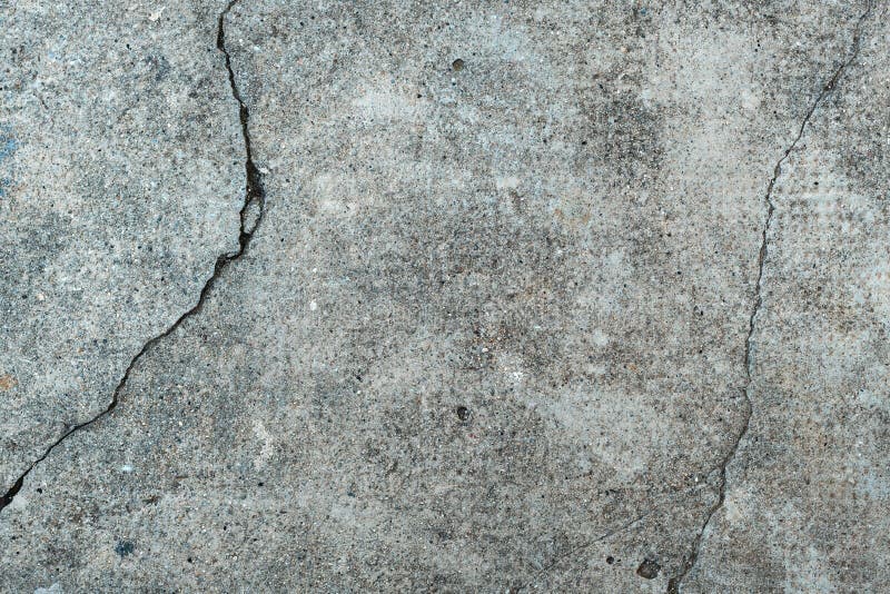 Cracked concrete surface texture, top view royalty free stock image