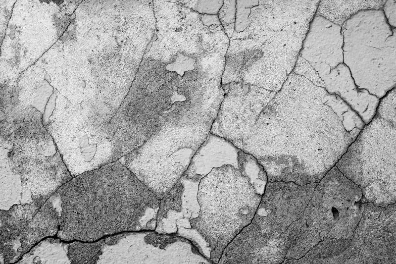 Cracked concrete wall royalty free stock photos