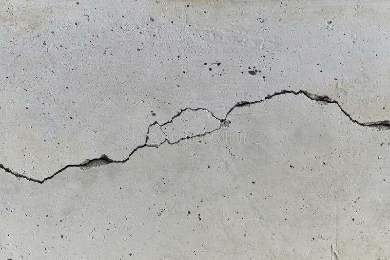 Cracked concrete wall stock photography