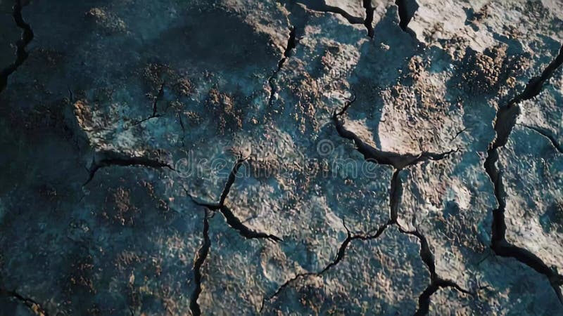 Cracked dry earth showing drought and desertification dry parched earth displaying deep cracks and a textured surface indicating a ilustração stock