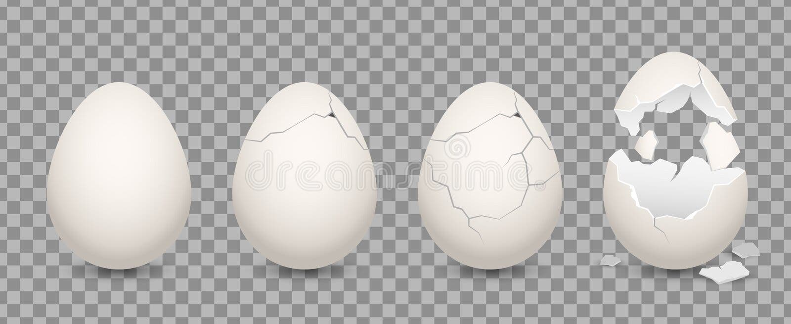 3d broken chocolate egg easter symbol Royalty Free Vector