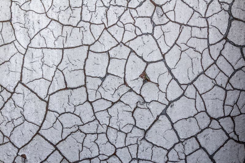 Cracked Paint Finish Over Rusted Metal Background Stock Image Image