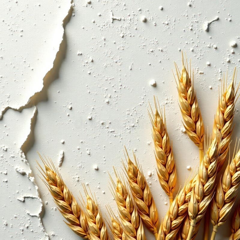 Cracked, peeling white wheat paste, urban backdrop, background, rough stock illustration