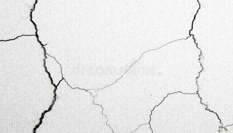 Cracked slightly textured white concrete wall rustic design vector illustration.