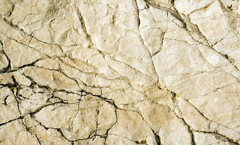 Cracked stone surface