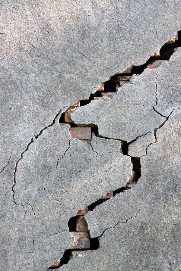 Cracked wall stock image. Image of mortar, wall, grunge 26907