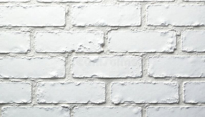 Cracked white painted cinder block wall Macro view , white paint, building material stock illustration