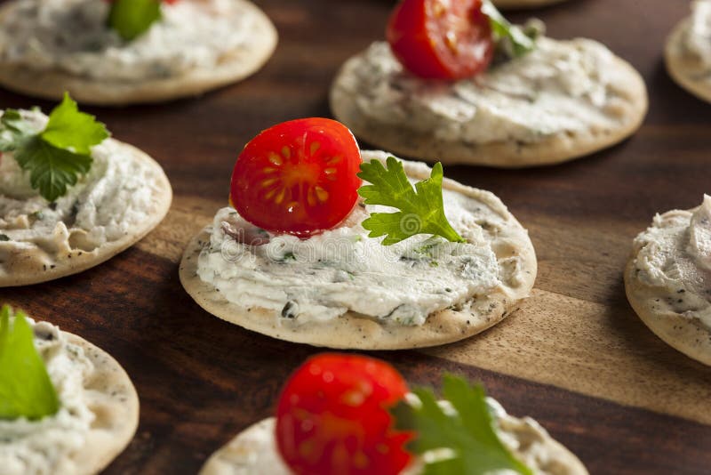 Cracker And Cheese Hors D'oeuvres Stock Photo Image 39698649