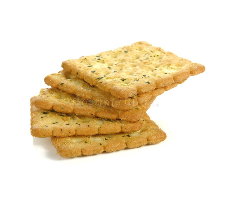 Cracker isolated on white stock photo. Image of gourmet - 175412636