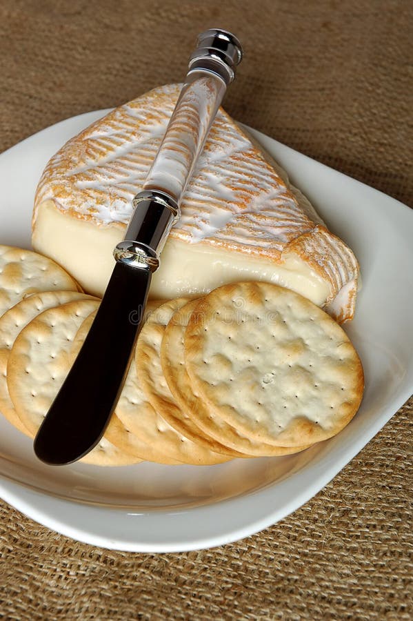 Crackers and cheese stock image. Image of water, cracker 1554455