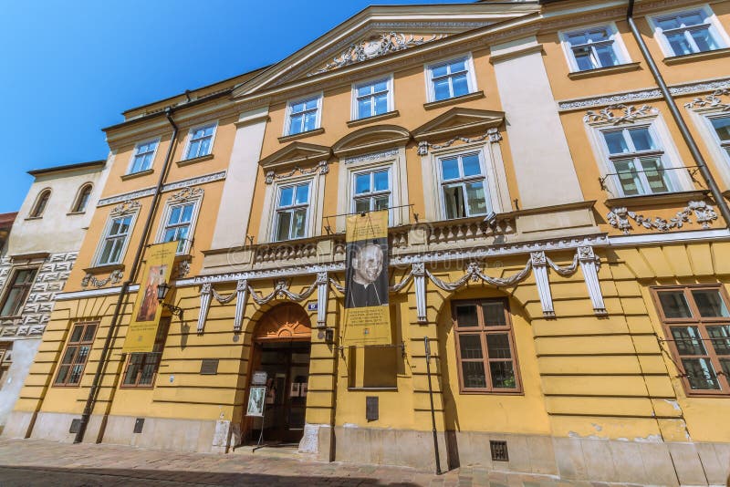 Cracow (Krakow) - Polen påvehaus - den Kanonicza gatan royaltyfria foton Cracow (Krakow) - Polen påvehaus - den Kanonicza gatan royaltyfria foton