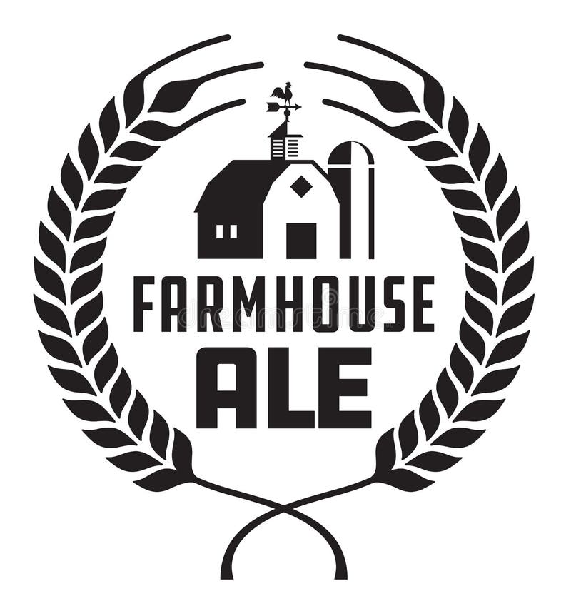 Farmhouse Ale Badge or Label.