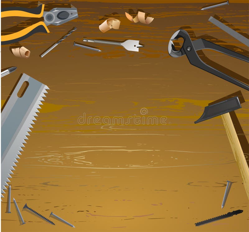 Craft Table Carpentry Workbench For The Workshop View From Above