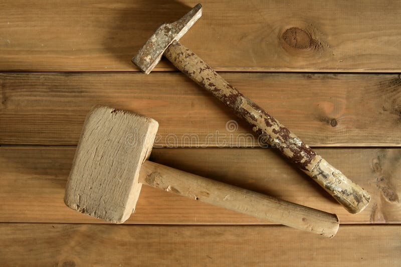 Carpenter Tools Saw Hammer Wood Tape Plane Gouge Stock Photo - Image of ...