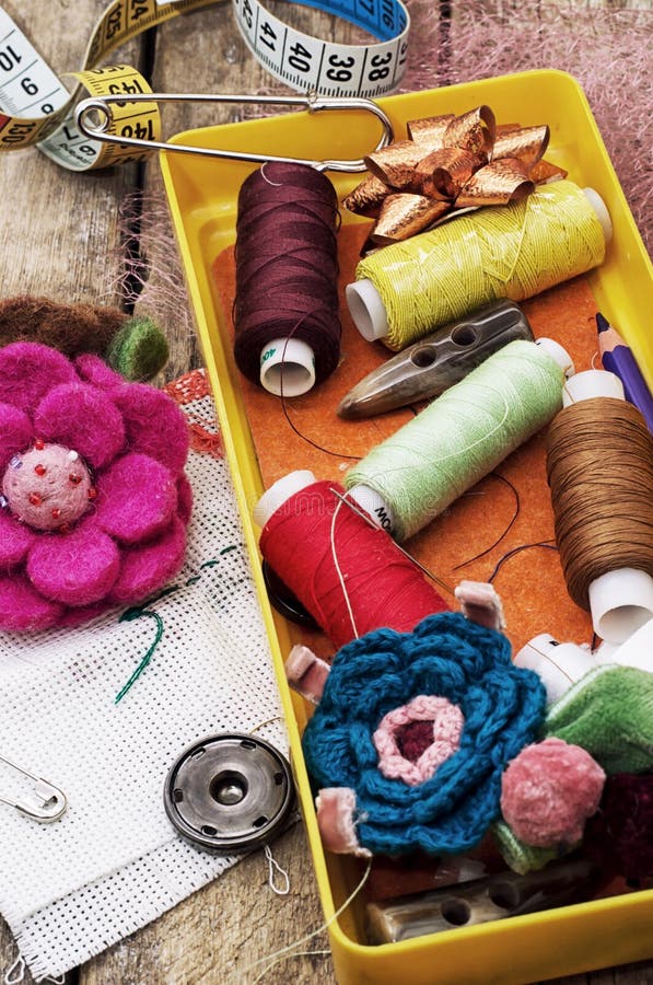 Crafts and Sewing Accessories Stock Photo Image of hand, mastery