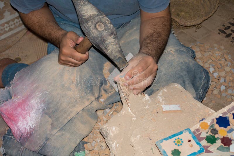Artist Mosaic Tools Hand Craft Uses Tweezers To Make Mosaic Close Up  Ancient Process Making Mosaics Stock Photo - Download Image Now - iStock