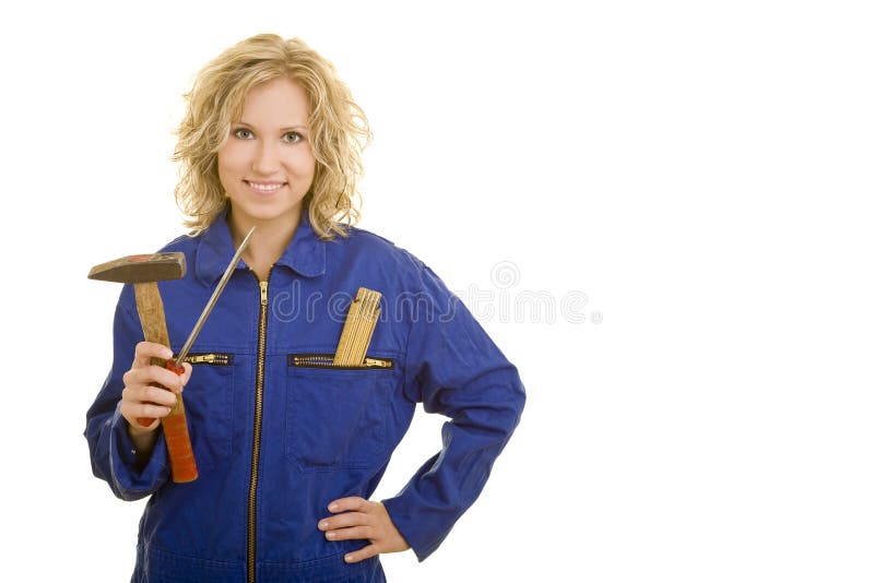 Craftswoman stock image